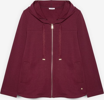Veste de survêtement Fiorella Rubino en rouge : devant