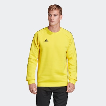 ADIDAS PERFORMANCE Athletic Sweatshirt in Yellow: front