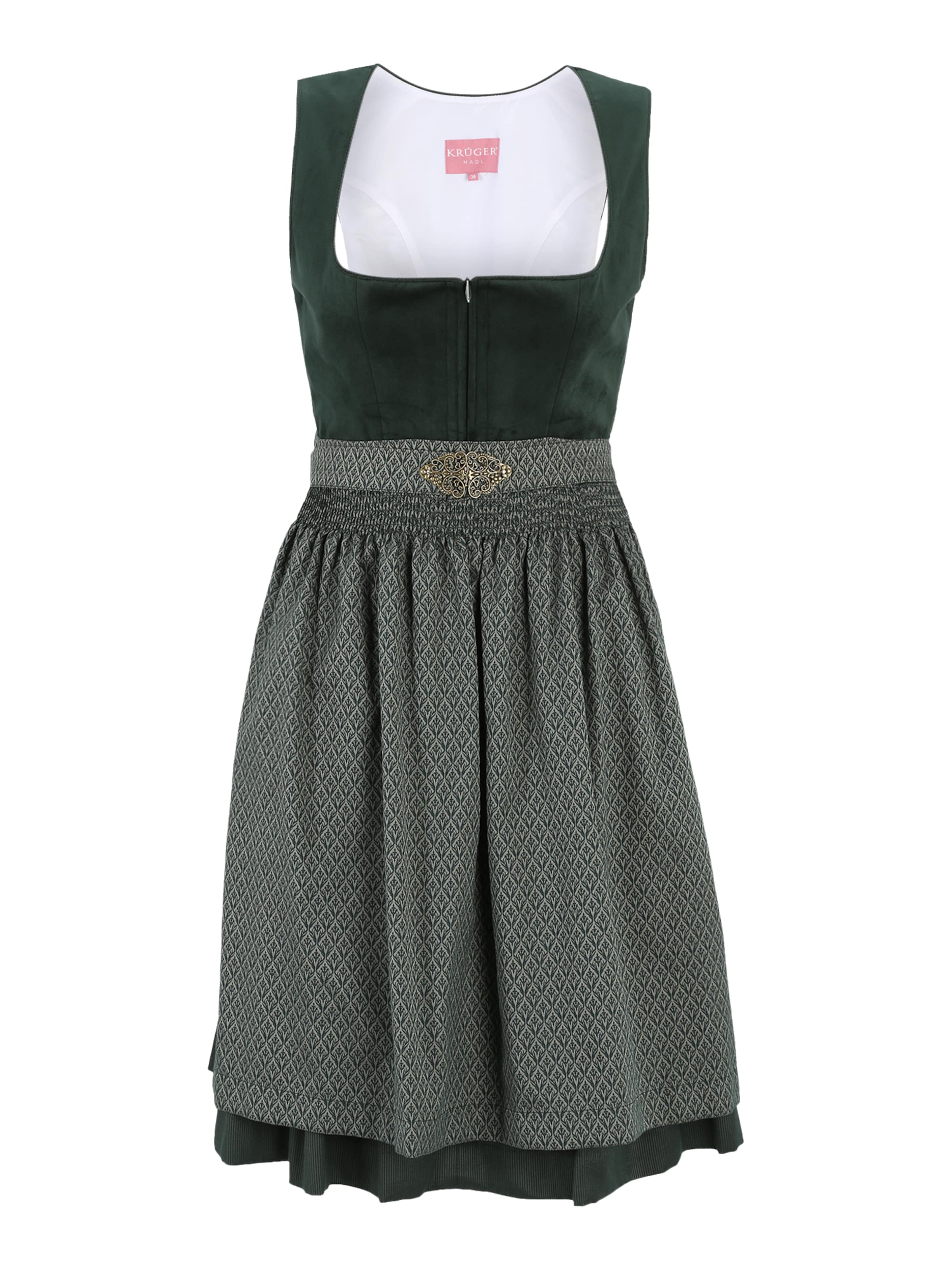 Krüger Madl Dirndl in Green: front