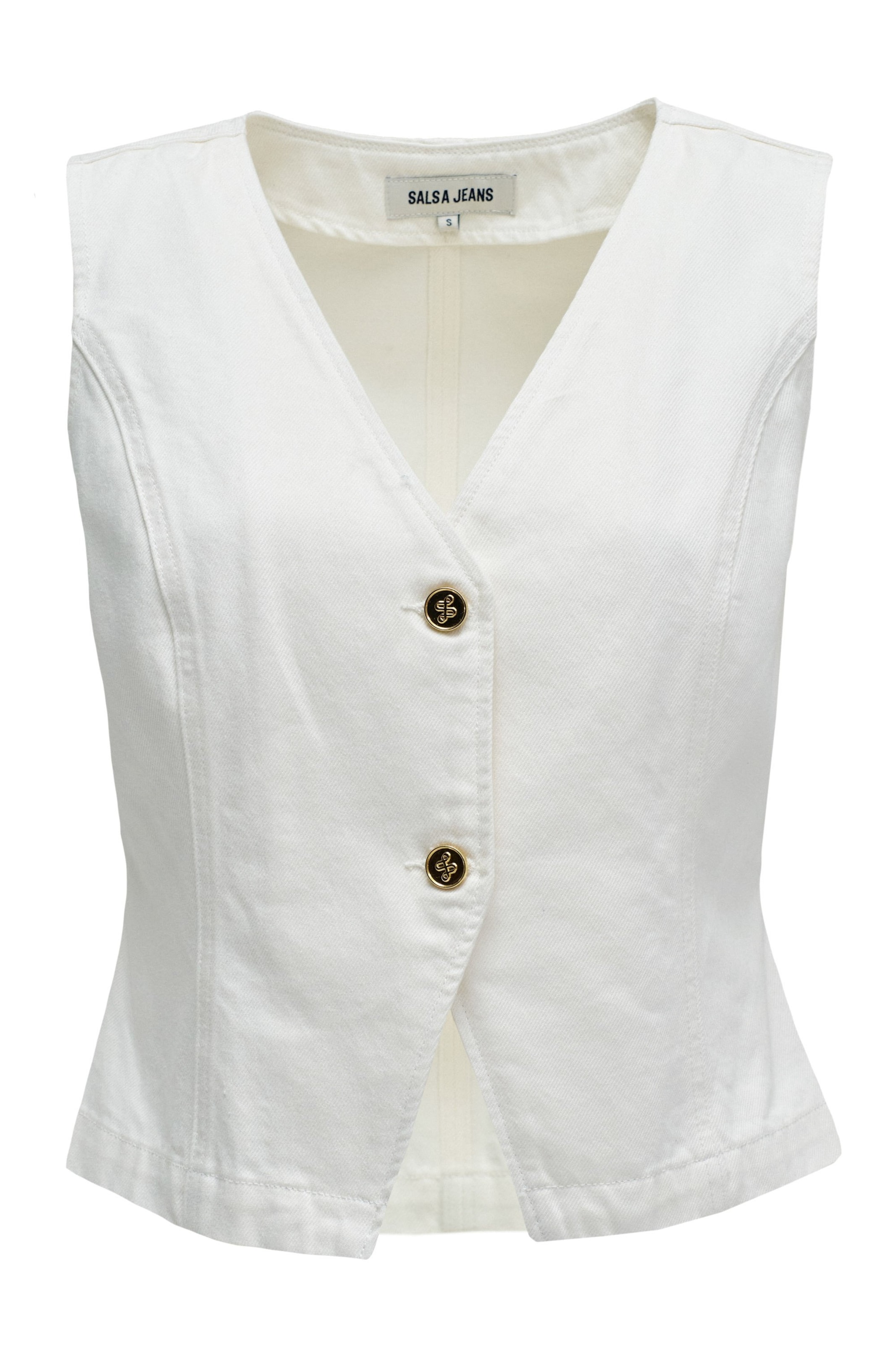 Salsa Jeans Westen in Beige: Vorderseite