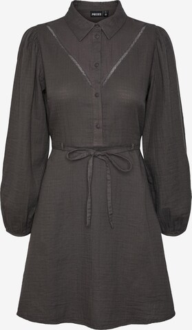 Robe-chemise 'JACOBINE' PIECES en gris : devant