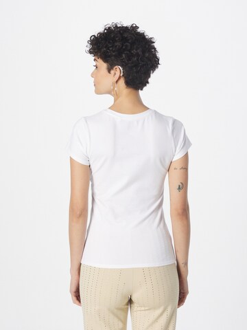 GUESS T-Shirt 'Hibiscus' in Weiß