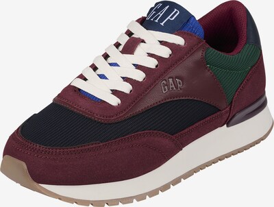 GAP Sneaker low 'NEW YORK' i royalblå / smaragd / burgunder / sort, Produktvisning