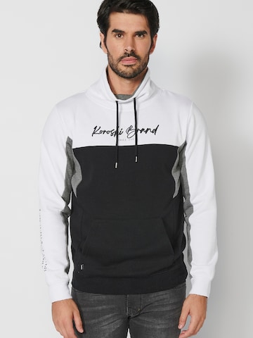 Sweat-shirt KOROSHI en noir : devant