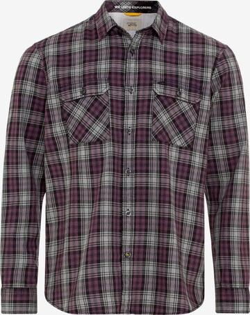 CAMEL ACTIVE Regular fit Button Up Shirt in Purple: front