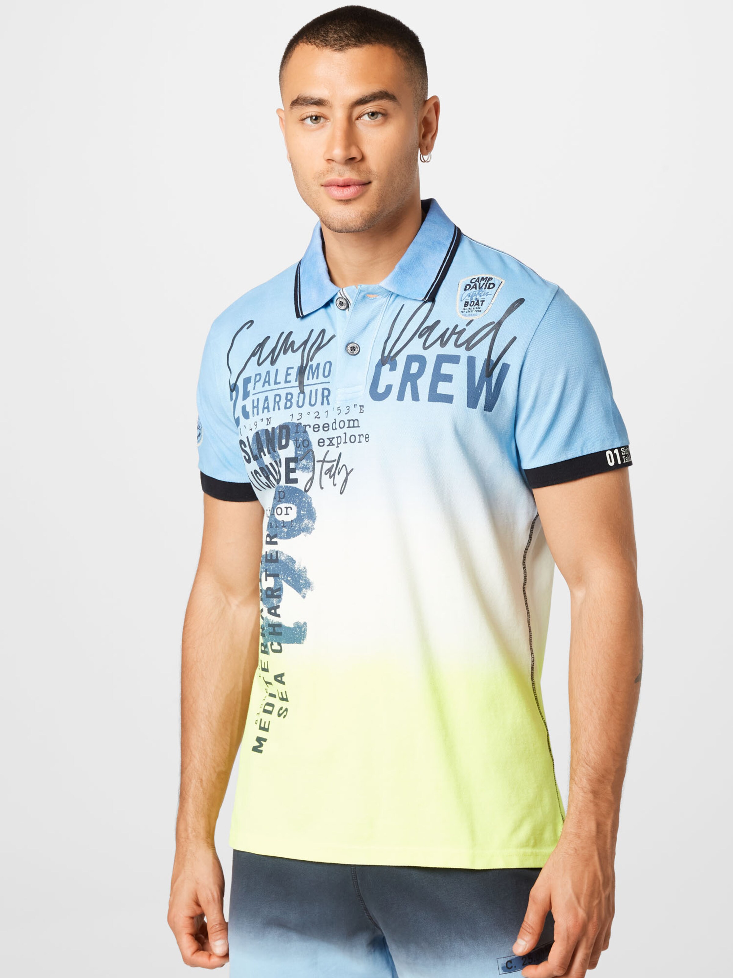 CAMP DAVID Shirt in Blue, Marine Blue 