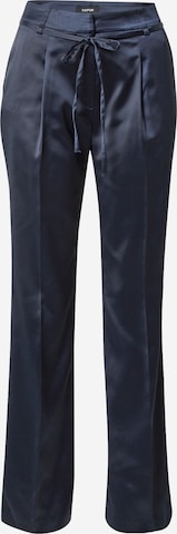 Flared Pantaloni con pieghe 'Arctic Siberia' di TAIFUN in blu: frontale