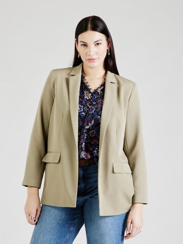 Blazer 'PCBOZZY' di PIECES Curve in verde: frontale