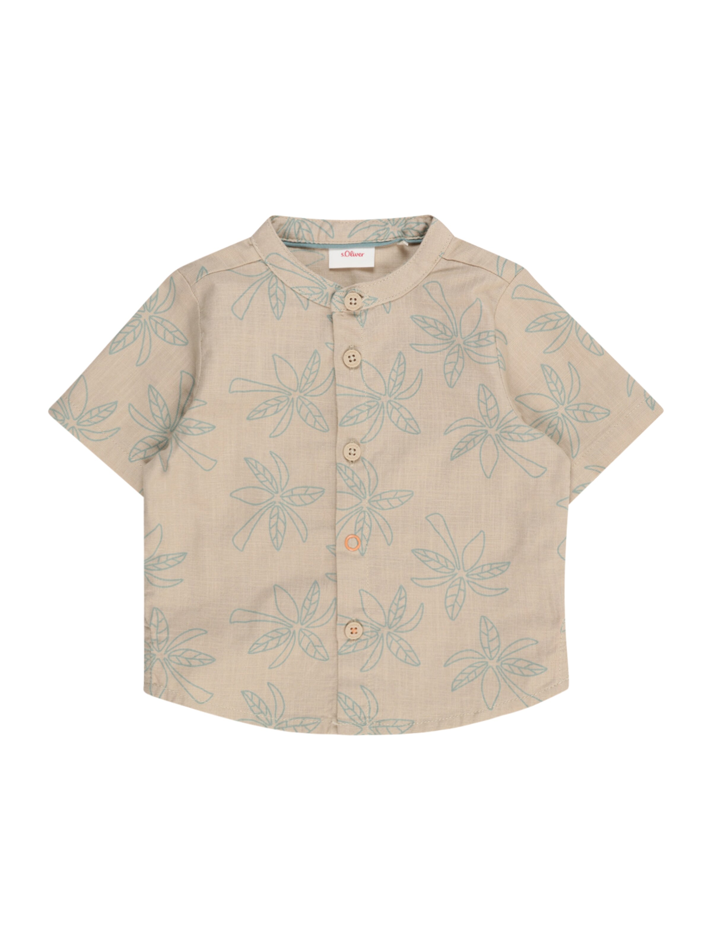 s.Oliver Regular fit Overhemd in Beige: voorkant