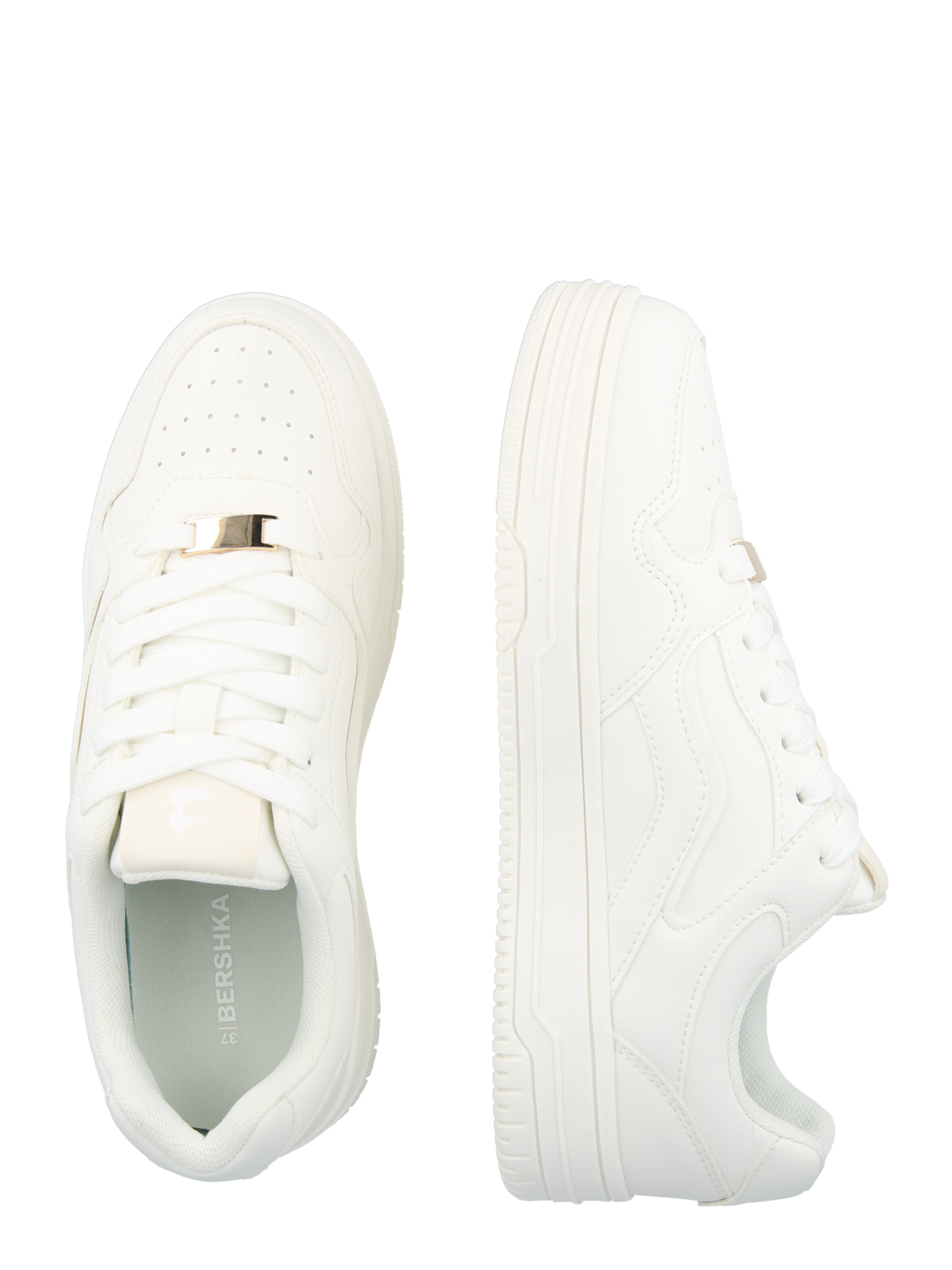 Bershka Platform trainers 'Bamba' in White
