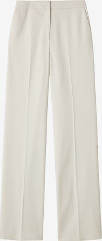 Pantalon à plis adl en beige : devant