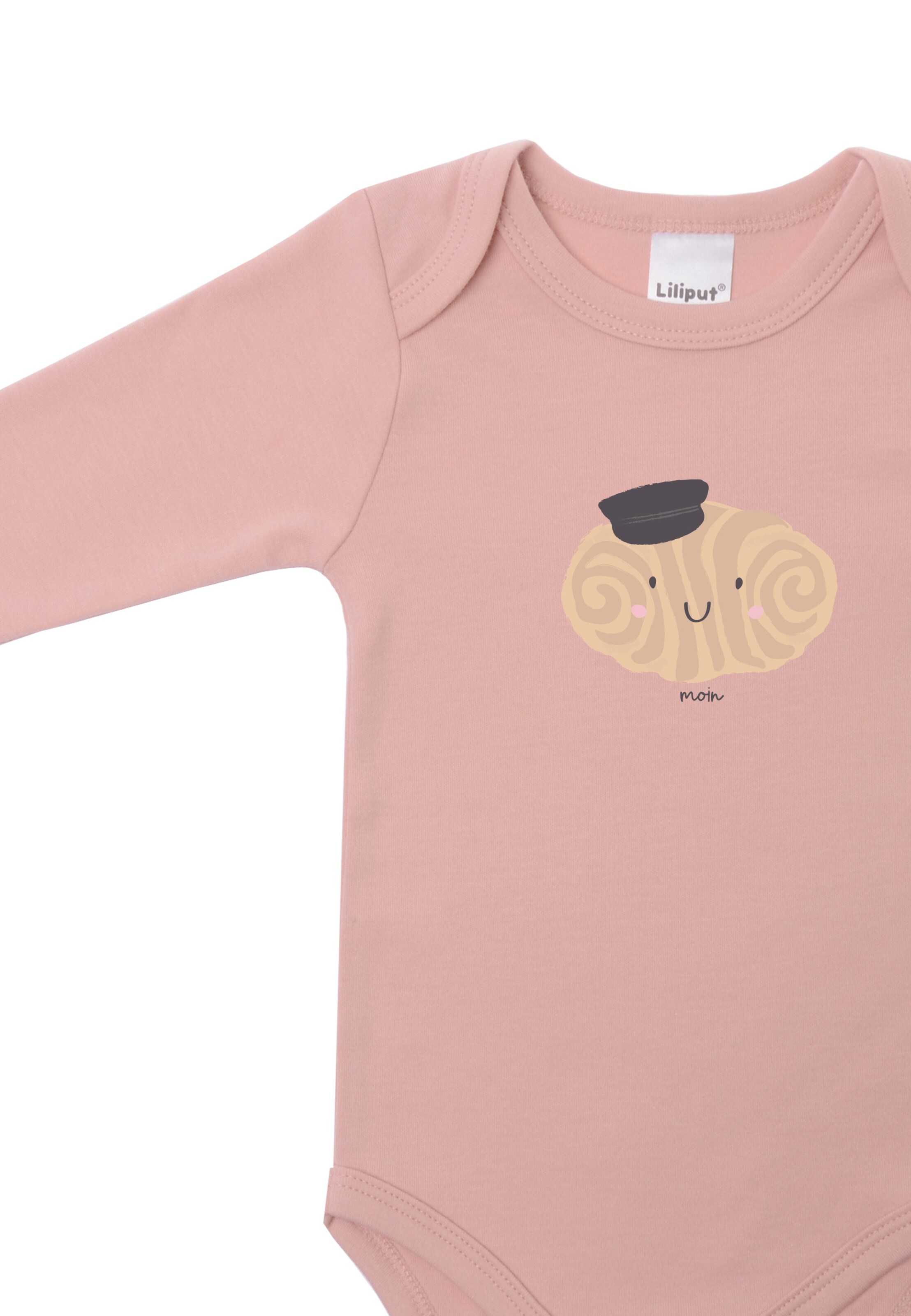 LILIPUT Langarmbody 'Franzbrötchen' in Pink