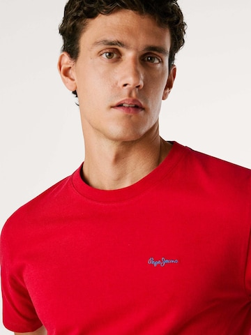 Maglietta 'Contrast Connor' di Pepe Jeans in rosso