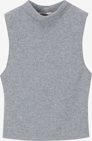 Pull&Bear Knitted Top in Grey: front