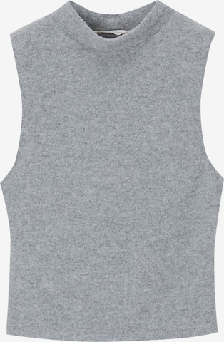 Pull&Bear Stricktop in Grau: predná strana