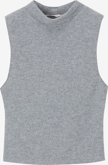 Pull&Bear Tops en tricot en gris chiné, Vue avec produit