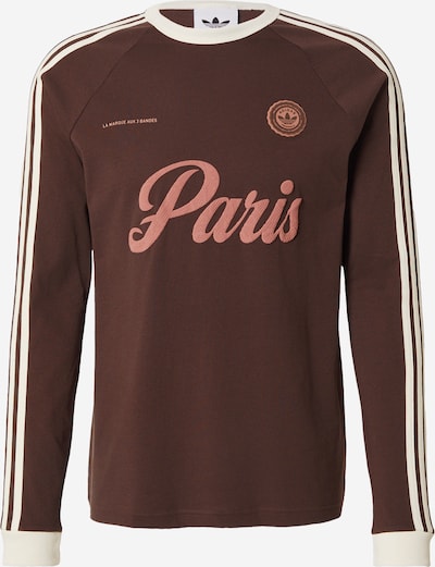 ADIDAS ORIGINALS Majica 'PARIS' veličine XS u smeđa / losos / bijela, Pregled proizvoda