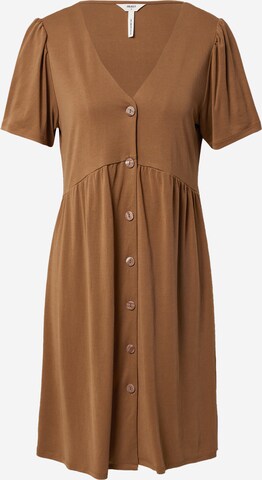 OBJECT Платье-рубашка 'WILMA' в Коричневый: спереди