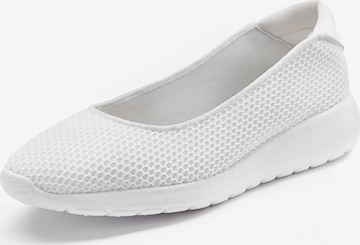 LASCANA Ballet Flats in White: front
