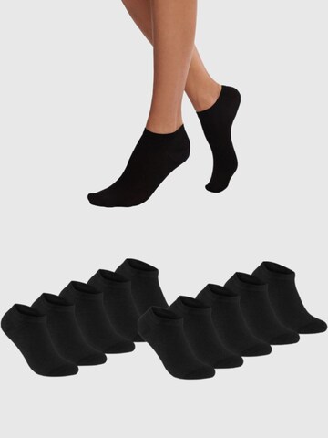 NERS Ankle Socks 'Nida' in Black: front