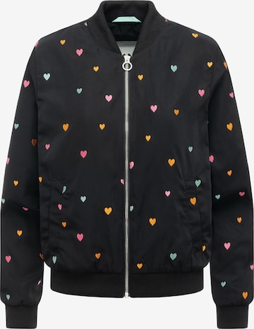 Veste mi-saison ' Lunara Hearts ' Ragwear en noir : devant