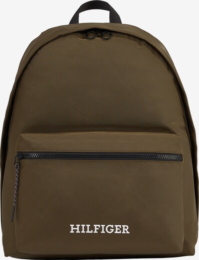 TOMMY HILFIGER Backpack in Khaki / Black, Item view