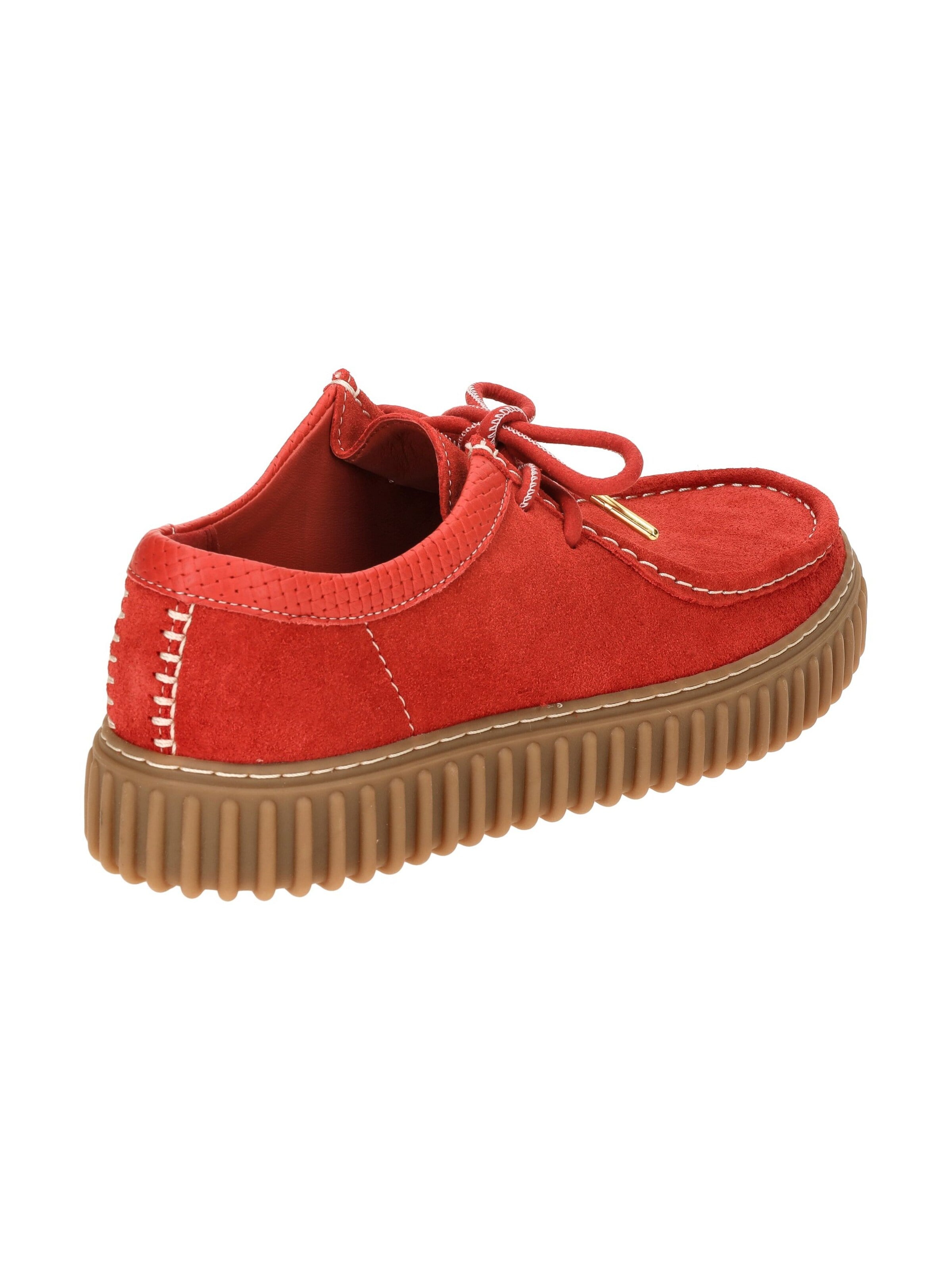 CLARKS Schnürschuh 'Torhill 26180908'‌‌‌‌‌‌‌‌ in Rot