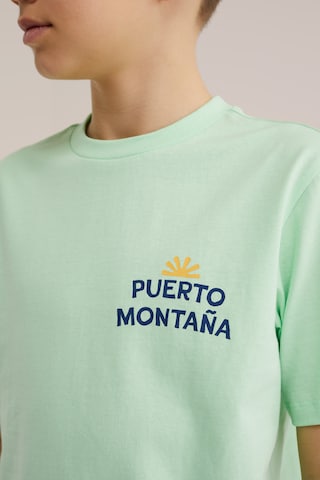 WE Fashion Тениска в зелено