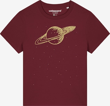 Watapparel Shirt ' Saturn ' in Red: front