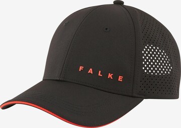 FALKE Sportcap in Schwarz: Vorderseite