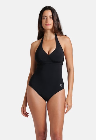 Bustier Maillot de bain modelant 'SHAPEWEAR ALESSIA B-CUP' ARENA en noir : devant