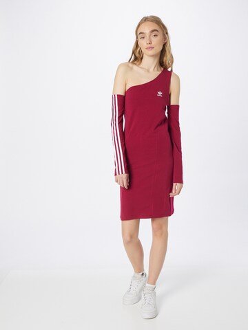 Rochie 'Centre Stage Cutout' de la ADIDAS ORIGINALS pe roșu: față