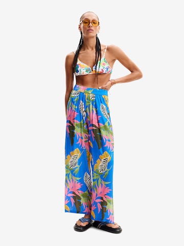 Desigual Wide leg Broek in Blauw