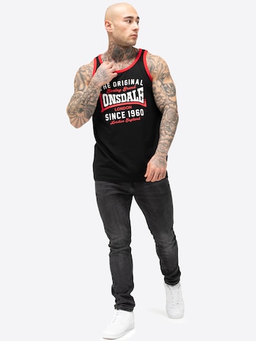 juoda LONSDALE Marškinėliai 'Andover'