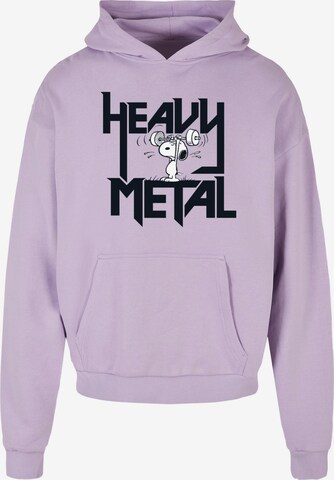 Merchcode Sweatshirt 'Heavy Metal' in Lila: predná strana