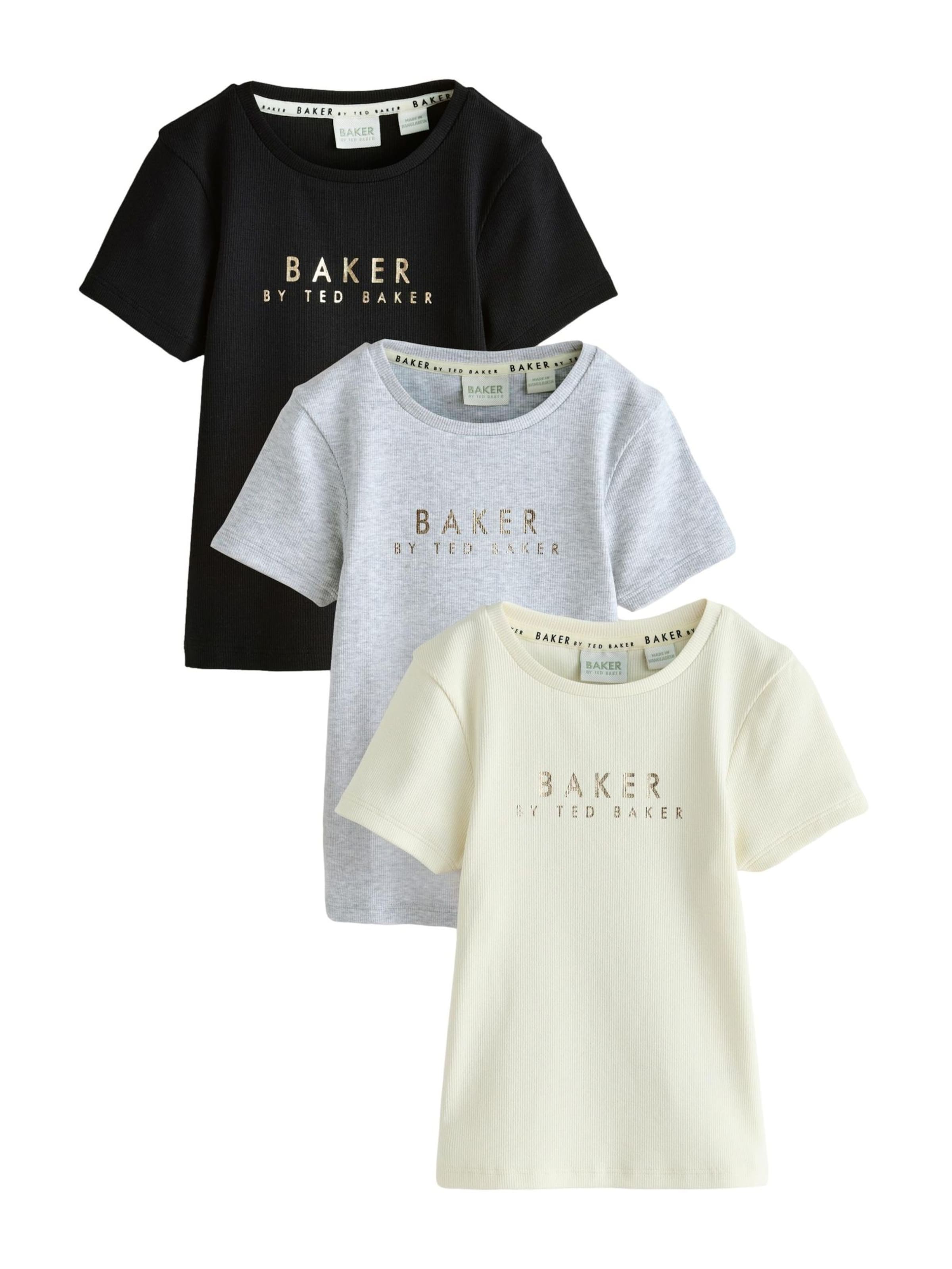 Baker by Ted Baker Тениска в бежово: отпред