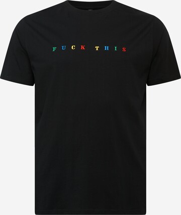 Tricou 'Fuck This' de la Mister Tee pe negru: față