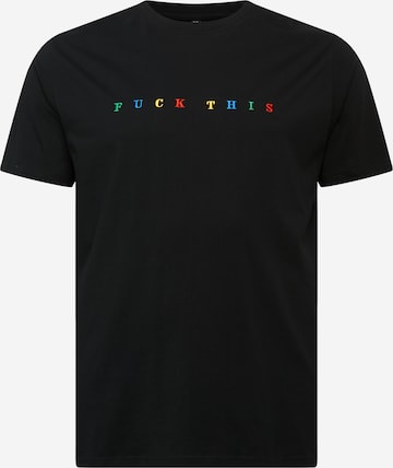 Mister Tee Shirt 'Fuck This' in Zwart: voorkant