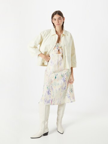 LEVI'S ® Obleka 'Nadira Cutout Dress' | bela barva
