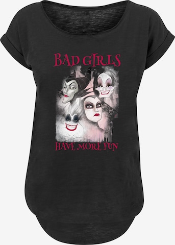 F4NT4STIC T-Shirt 'Disney Bad Girls Have More Fun' in Schwarz: predná strana