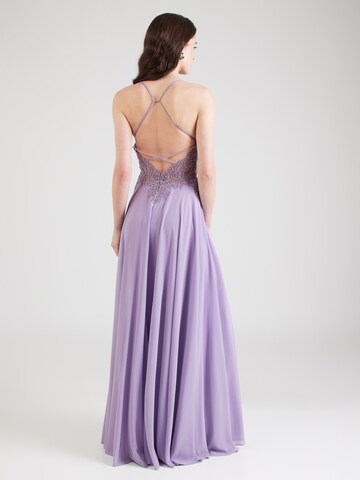 Robe de soirée mascara en violet