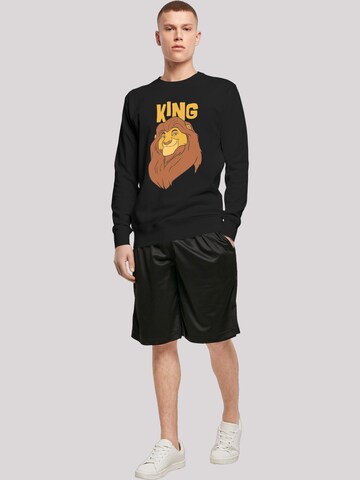 Sweat-shirt 'Disney The König der Löwen Mufasa King' F4NT4STIC en noir