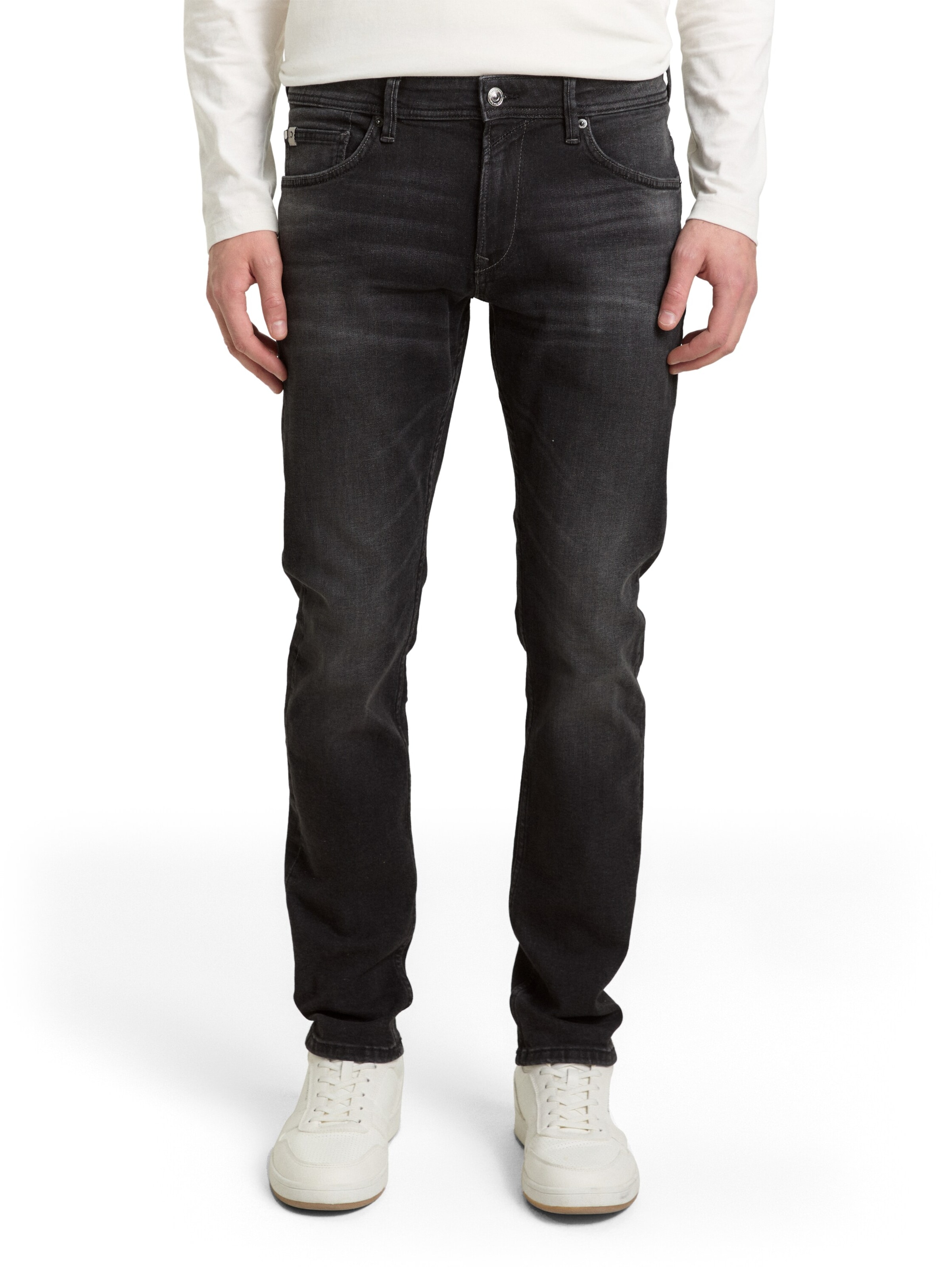 TOM TAILOR DENIM Slimfit Jeans in Schwarz: Vorderseite
