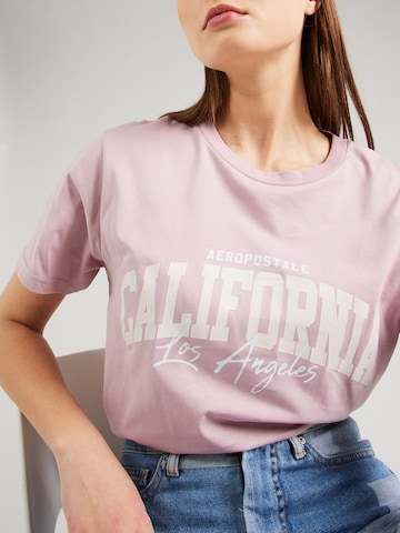 AÉROPOSTALE Shirts 'CALIFORNIA' i lilla