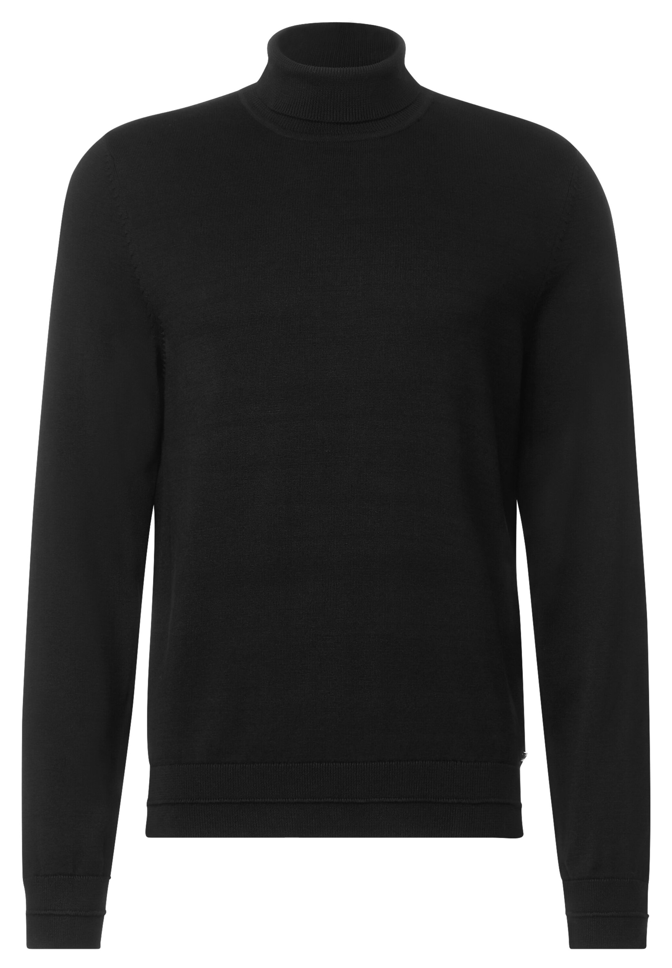 Stehkragen Street One Schwarzer Pulli Street One MEN Pullover In