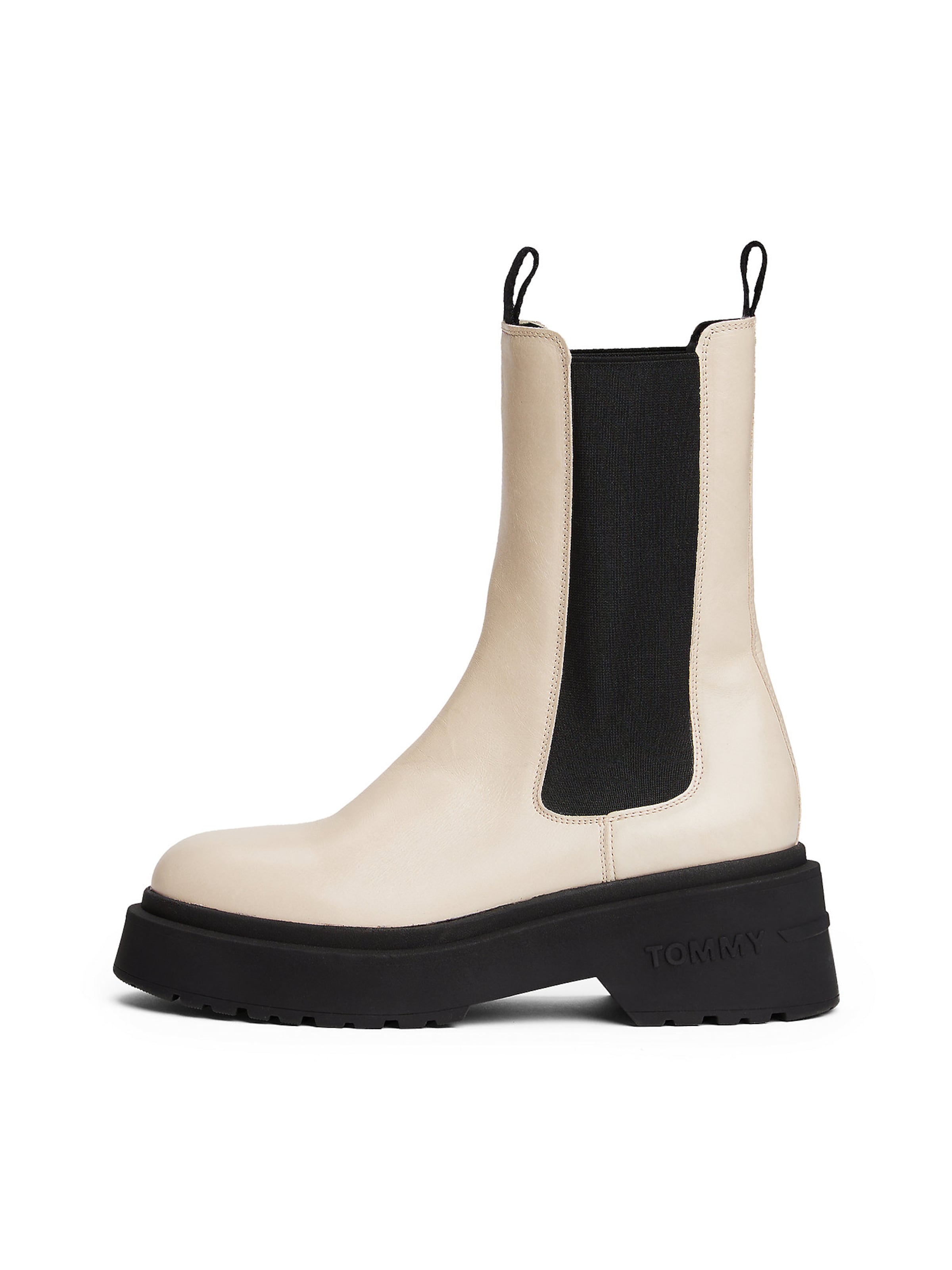 Chelsea Boots Tommy Jeans en beige : devant