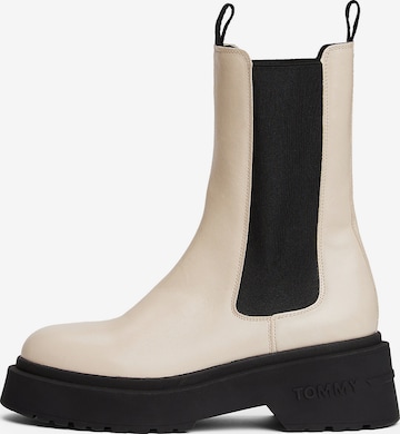 Chelsea Boots Tommy Jeans en beige : devant
