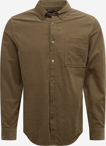NN07 Regular fit Button Up Shirt 'Arne' in Beige: front