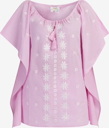 usha FESTIVAL Cape in Pink: front