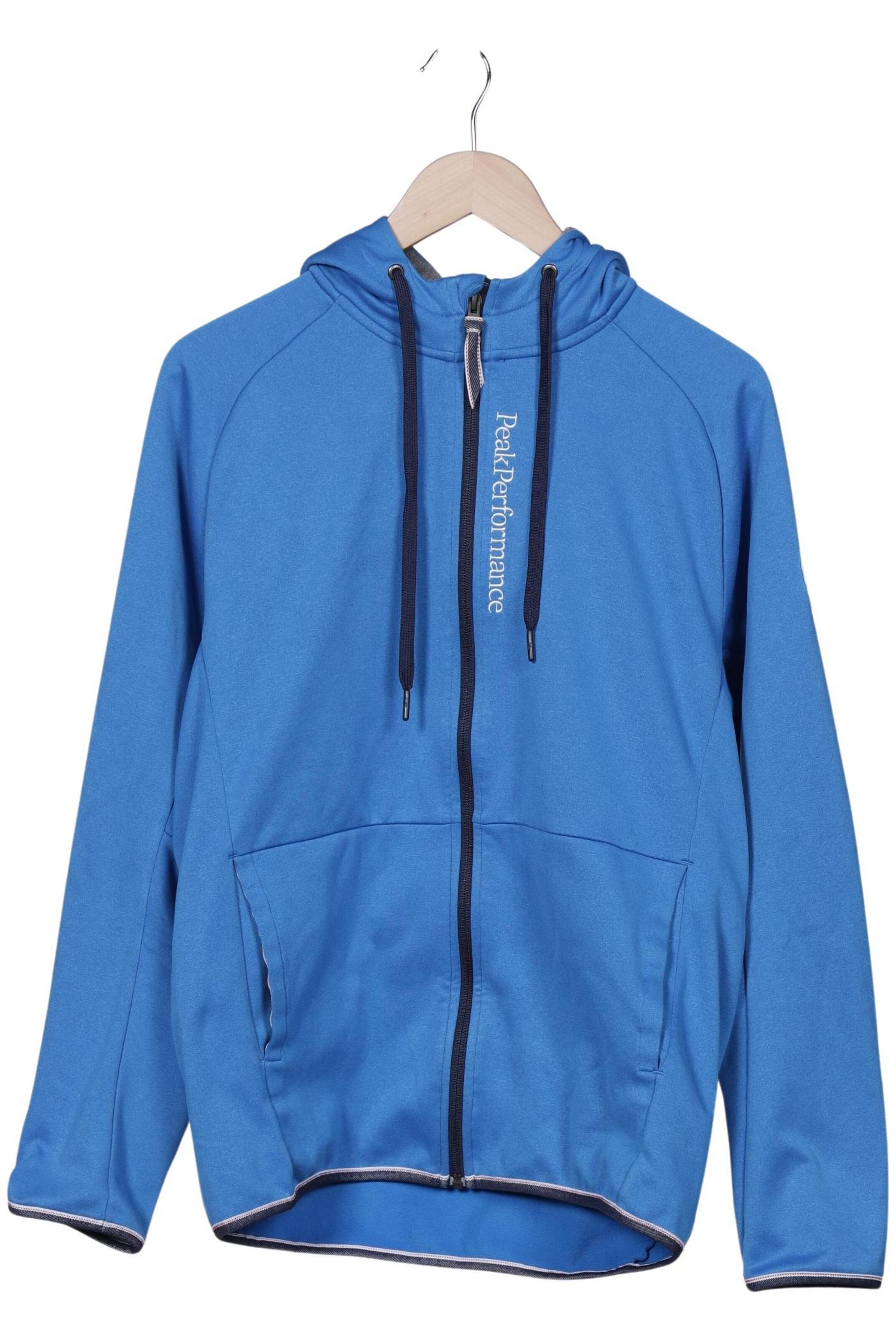 PEAK PERFORMANCE Sweatshirt & Zip-Up Hoodie in M in Blue: front
